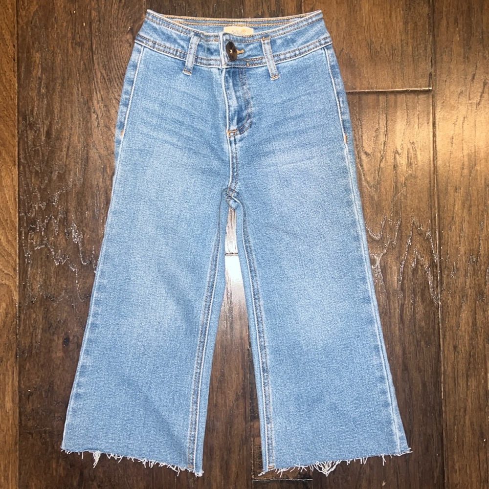 Kids Light Blue Wide Leg Jeans